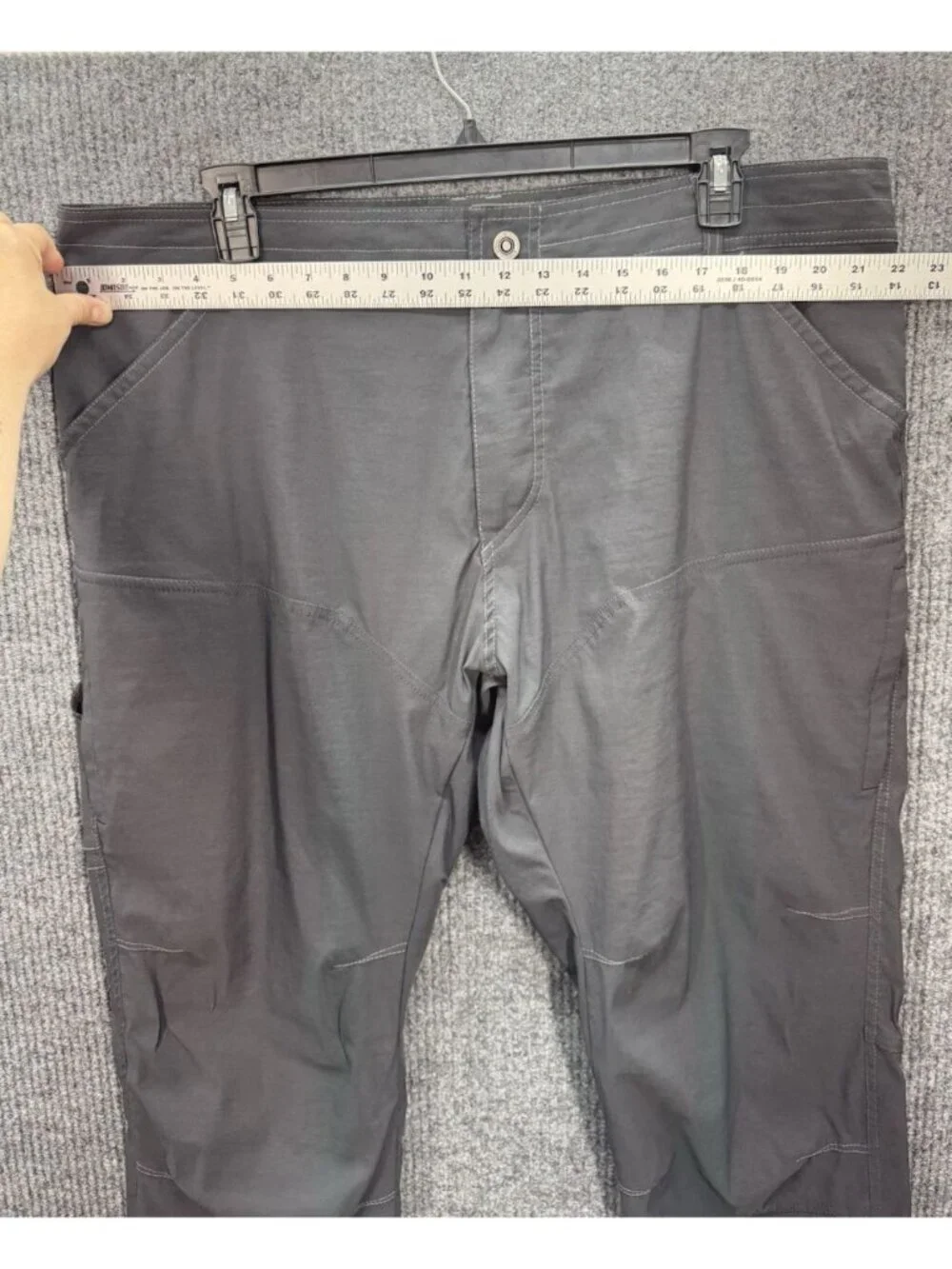 Kuhl Renegade Pants Mens 42x30 Gray Nylon Blend Stretch Cargo Outdoor Trail 5120